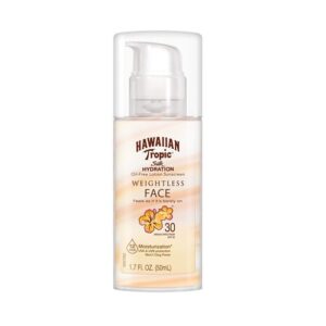 Hawaiian Tropic Silk Hydration Face Lotion Sunscreen SPF 30 1.7 oz (Pack of 2)