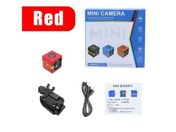 HD Mini Camera Auto IR Night Vision Small Kamera Espia Action Body Micro Camcorder Support Hidden SD Card Digital DVR Camara Red HD Mini Camera Auto IR Night Vision Small Kamera Espia Action Body Micro Camcorder Support Hidden SD Card Digital DVR Camara Red