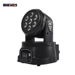 Head LED Wash Stage Lighting 7x18W RGBWA+UV 6in1 Professional DMX512 For Disco DJ Music Party KTV Nightclub Lights