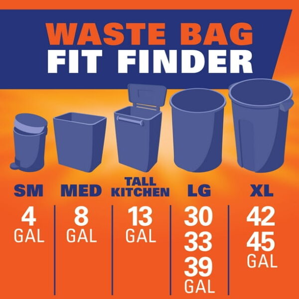 Hefty Ultra Strong 13 gallon Trash Bags, Tall Kitchen Trash Bags, White, Citrus Twist Scent, 110 Bags