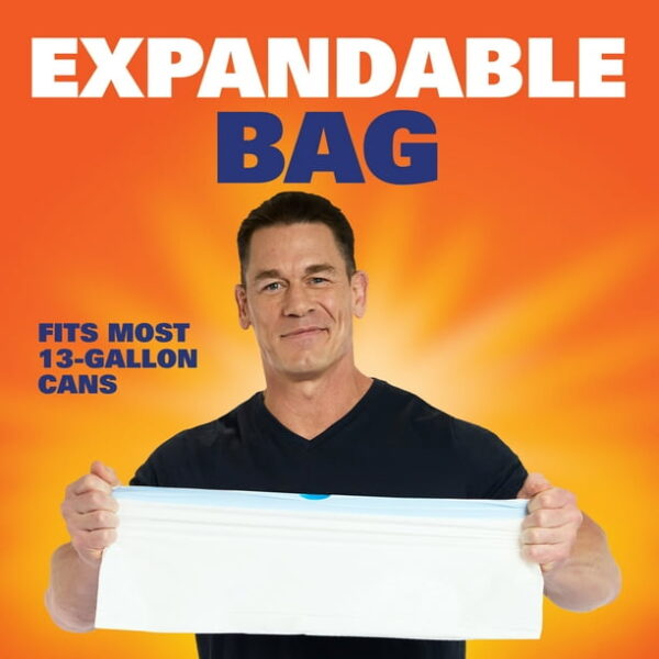 Hefty Ultra Strong 13 gallon Trash Bags, Tall Kitchen Trash Bags, White, Citrus Twist Scent, 80 Bags