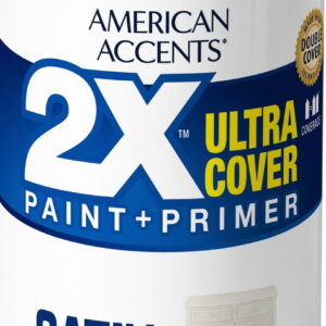 Heirloom White, Rust-Oleum American Accents 2X Ultra Cover Satin Spray Paint- 12 oz