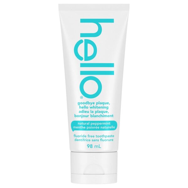Hello Activated Charcoal Epic Teeth Whitening Toothpaste Fluoride Free, Fresh Mint & Coconut Oil, Vegan, SLS & Gluten Free, Peroxide Free, Dentifrice Blanchissant, 82 mL