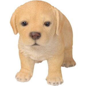 Hi-Line Gift Yellow Standing Labrador Puppy Statue