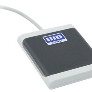 HID R50250001-GR Omnikey 5025CL Contactless 125KHz Reader, Full CCID Compatibility, for PC, Thin & Zero Client Log-in - Gray