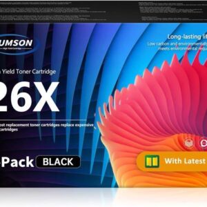 [High Yield] 26X CF226X Black Toner Cartridge CF226XD Replacement for HP 26X Toner Pro M402dn M402dne M402dw M402n MFP M426dw M426fdn M426fdw M426m