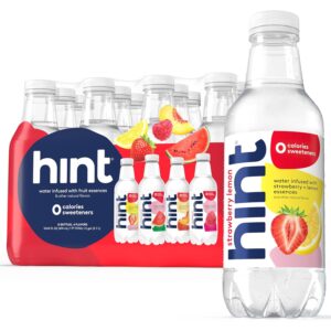 Hint Fruit-Infused Bottled Water, 4-Flavor Red Variety Pack - Sugar Free Flavored Water with Zero Calories, Natural Fruit Essences, and No Artificial Sweeteners - 16 Fl Oz (Pack...