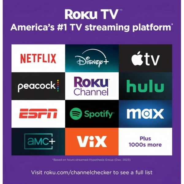 Hisense 43" Class 4K UHD LED LCD Smart Roku TV HDR R6 Series 43R6E3