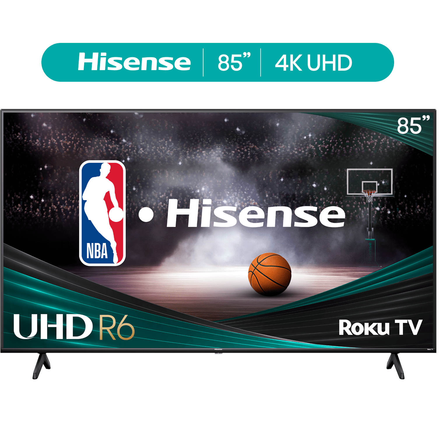 Hisense 85" Class 4K UHD LED LCD Roku Smart TV HDR R6 Series 85R6E4