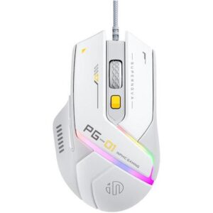 Hitoor Lightweight Gaming Mouse Wired, 12800 DPI Adjustable, 6 Programmable Buttons, 12 RGB Breathing Gaming Mice, Ergonomic USB Optical pc Gaming