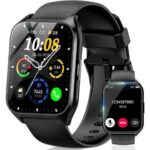 Hitoor Smart Watch, 1.85"HD Smartwatches (Answer/Make Calls), 100+ Sport Modes with Fitness Tracker Watch, Heart Rate/Sleep Monitor, IP68 Waterproof