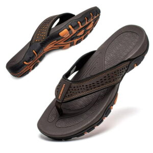 HOBIBEAR Mens Flip Flop Thong Sandals Indoor and Outdoor（Size 7.5-14Men）