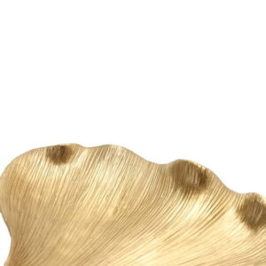Home Decor Collection Leaf Shaped Gold Indoor Tabletop Trinket Tray