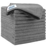 HOMEXCEL Microfiber Cleaning Cloth 12 Pack, 12.5 x 12.5 inch Microfiber Towels for Cars, Ultra Absorbent Car Washing Cloth, Lint Free Streak Free Cleaning Rags for Car, Kitchen,...