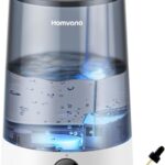 Homvana Humidifiers for Bedroom Home, 3.6L Cool Mist Top-Fill 34H Super Long Time, Quiet 16dB, Baby Humidifier, Oil Diffuser for Large Room, Plants, Nursery, Office BPA FREE, 7...