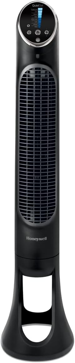 Honeywell HYF290BCM1 QuietSet® 8 Whole Room 40” Tall Tower Fan Home, Bedroom, Office, 75° Oscillation, Remote Control, 8 speeds, Slim Profile, Auto Shut-Off, Portable, Easy-to... Honeywell HYF290BCM1 QuietSet® 8 Whole Room 40” Tall Tower Fan Home, Bedroom, Office, 75° Oscillation, Remote Control, 8 speeds, Slim Profile, Auto Shut-Off, Portable, Easy-to...