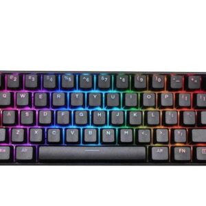 Honsdom Anne Pro 2 60% Mechanical Keyboard Wired/Wireless Dual Mode Full RGB Double Shot PBT - Red Switch