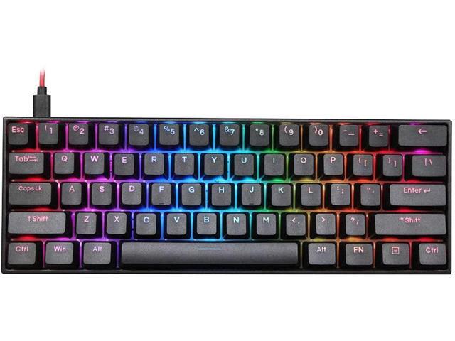 Honsdom Anne Pro 2 60% Mechanical Keyboard Wired/Wireless Dual Mode Full RGB Double Shot PBT - Red Switch