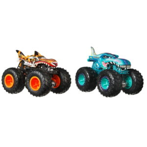 Hot Wheels Monster Trucks Demolition Doubles, 2-Pack of 1:64 Scale Toy Trucks (Styles May Vary)