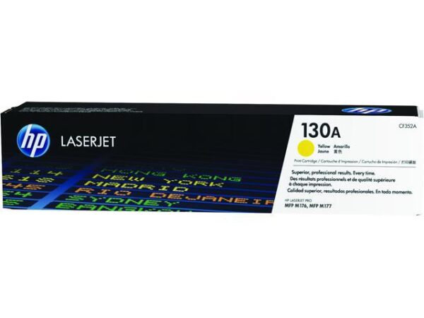 HP 130A LaserJet Toner Cartridge - Yellow HP 130A LaserJet Toner Cartridge - Yellow