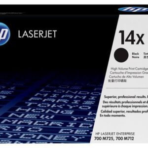 HP 14X High Yield Black Original LaserJet Toner Cartridge, ~17,500 pages, CF214X