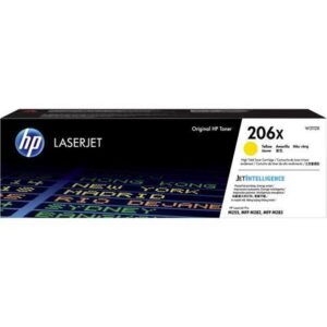 HP 206X High Yield Yellow Original LaserJet Toner Cartridge, ~2,450 pages,