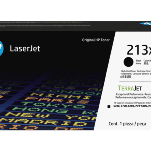 HP 213X TerraJet High Yield LaserJet Toner Cartridge - Black W2130X