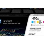 HP 410A 3-pack Cyan/Magenta/Yellow Original LaserJet Toner Cartridges, Per
