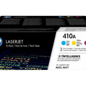 HP 410A 3-pack Cyan/Magenta/Yellow Original LaserJet Toner Cartridges, Per