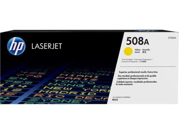 HP 508A LaserJet Toner Cartridge - Yellow HP 508A LaserJet Toner Cartridge - Yellow