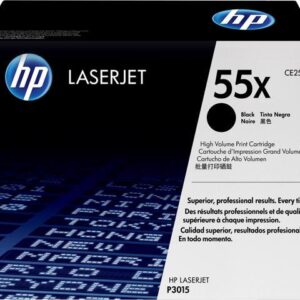 HP 55X High Yield LaserJet Toner Cartridge -Black Laser Print Technology (CE255X)