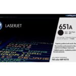HP 651A Black Original LaserJet Toner Cartridge, ~13,500 pages, CE340A
