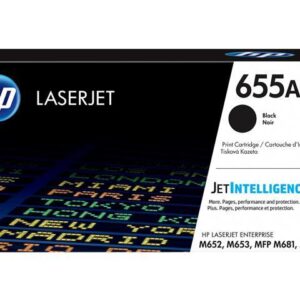 HP 655A LaserJet Toner Cartridge - Black