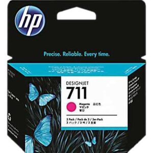 HP 711 3-pack 29-ml Magenta DesignJet Ink Cartridges, CZ135A
