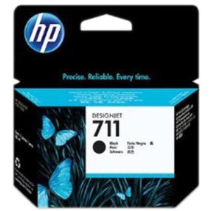 HP 711 80-ml Black DesignJet Ink Cartridge, CZ133A