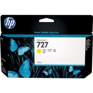 HP 727 300-ml Yellow DesignJet Ink Cartridge, F9J78A