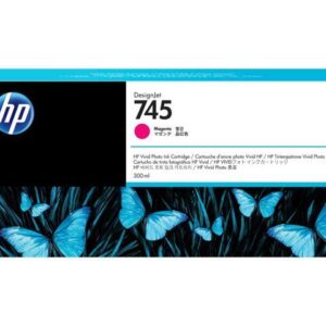 HP 745 300-ml DesignJet Magenta Ink Cartridge, F9K01A