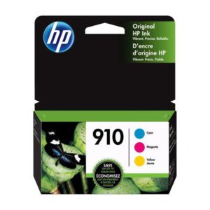 HP 910 (3YN97AN) Ink Cartridges, 315 Page Yield (3-pack), Cyan/Magenta/Yellow
