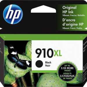 HP 910XL High Yield Black Original Ink Cartridge, ~825 pages, 3YL65AN#140