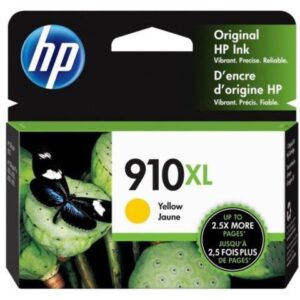 HP 910XL High Yield Yellow Original Ink Cartridge, ~825 pages, 3YL64AN#140