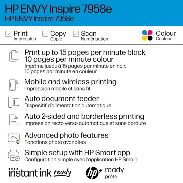 HP Envy Inspire 7958e All-in-One Printer (Amazon Exclusive)