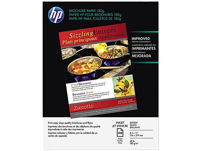 HP Q1987A Brochure/Flyer Paper Letter - 8.50" x 11" - Glossy - 150 / Pack