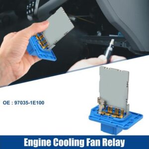 HVAC Blower Motor Resistor Replacement Fit for Hyundai Accent - Pack of 1 Blue Silver Tone