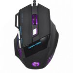 HXSJ A868 5500 DPI 7 Buttons Colorful Light Emitting Professional Optical Mechanical Wired Gaming Cable Mouse Mice