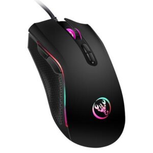 HXSJ A869 Max-3200DPI 7 Buttons Mice 7 Colors LED Optical USB Wired Mouse Optical Gaming Mouse for Deskbook Laptop Game Mouse