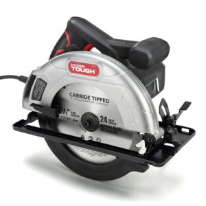 Hyper Tough 12 Amp Corded 7-1/4 inch Circular Saw with Steel Plate Shoe, Adjustable Bevel, Blade & Rip Fence, New Condition