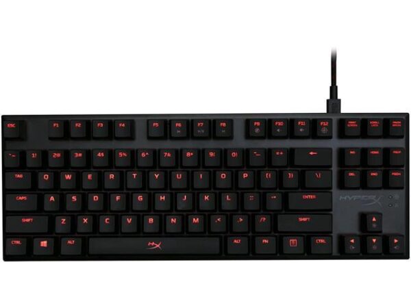 HyperX Alloy FPS Pro - Tenkeyless Mechanical Gaming Keyboard - 87-Key Ultra-Compact Form Factor - Linear & Quiet - Cherry MX Red - Red LED Backlit HyperX Alloy FPS Pro - Tenkeyless Mechanical Gaming Keyboard - 87-Key Ultra-Compact Form Factor - Linear & Quiet - Cherry MX Red - Red LED Backlit