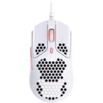 HyperX - Pulsefire Haste Wired Optical Gaming Mouse with RGB Lighting - White and pink