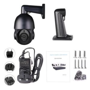 iBirdView 8MP 36x Optical Zoom 2-way Audio IP66 POE Speed Dome IP PTZ Camera black