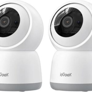 ieGeek 5MP Indoor Security Camera,5G&2.4G WiFi Baby Monitor Pet Camera Surveillance Interieur for Home System,360°PTZ Dog Cam,Video Cam with Phone